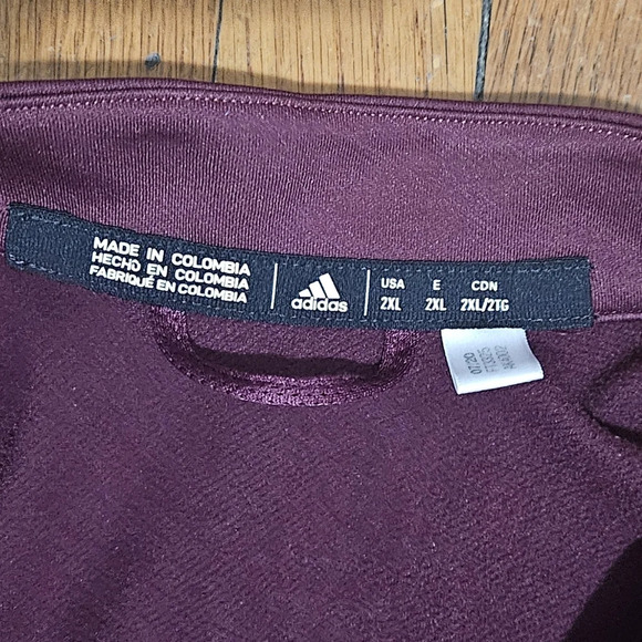 ADIDAS Men's Quarter-Zip High Neck Sweatshirt - Picture 3 of 9
